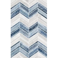 Декор Аника голубой 01 25x40