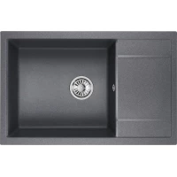 Кухонная мойка Granula 7805, ГРАФИТ 78x50 см, графит