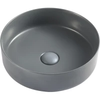 Раковина-чаша D&K Matrix DT1391506 35,5x35,5 см, накладная, графит матовый