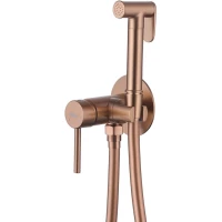 Гигиенический душ Abber Wasser Kreis AF8125MRG со смесителем, розовое золото матовый