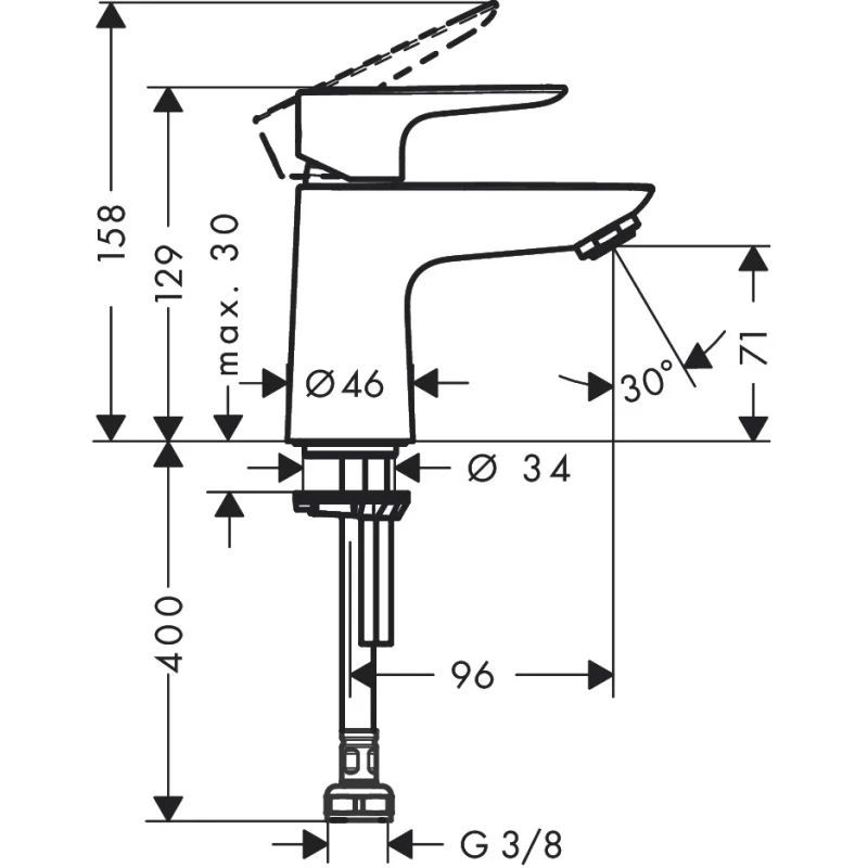 Кран для холодной воды Hansgrohe Talis E 71706000 Кран для холодной воды Hansgrohe Talis E 71706000