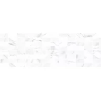Декор мозаичный Лорд белый ММ60126 20x60 глянцевый