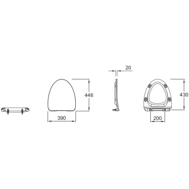 Комплект подвесной унитаз Jacob Delafon Nouvelle Vague EDJ102-00 + E20069-00 + система инсталляции Geberit 458.124.21.1