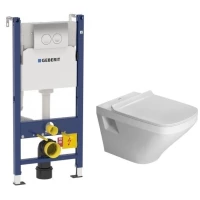 Комплект подвесной унитаз Duravit Durastyle 2536090000 + 0063790000 + система инсталляции Geberit 458.124.21.1