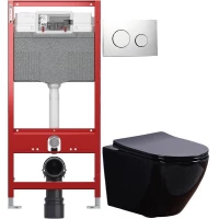 Комплект подвесной унитаз Esbano Azalea ESUPAZALB + система инсталляции Tece 9300302 + 9240921