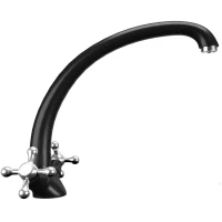 Смеситель для кухни Ulgran ультра-черный U-013-344