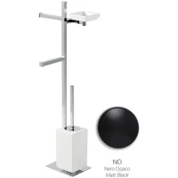 Комплект для туалета Stil Haus Urania U21(23-BI) напольный, черный матовый/белый