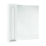Изображение товара зеркальный шкаф 74x80 см белый глянец серебряная патина l/r bellezza тиффани 4610512000397