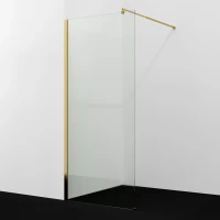 Душевая перегородка WasserKRAFT Rur 30W44PG 100 см, профиль золотой, стекло прозрачное
