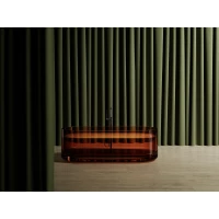 Ванна из полиэфирной смолы Abber Kristal AT9708Opal 170x75 см, отдельностоящая, коричневый