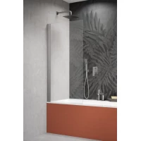 Шторка на ванну Radaway Nes Brushed Nickel PNJ I 100 Left 10011100-91-01L 100 см L, профиль никель матовый, стекло прозрачное