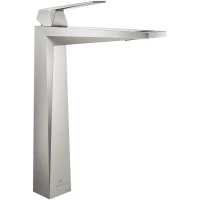 Смеситель для раковины Grohe Allure Brilliant 24346DC0 без донного клапана, суперсталь