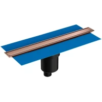 Душевой трап (лоток) VitrA Eco-Flow 59980552000 40 см, с решеткой, щелевой, медь