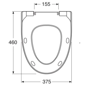 Изображение товара сиденье для унитаза с микролифтом белый gustavsberg estetic 9m09s101