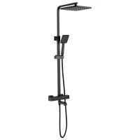 Душевая система 250 мм Esko Singapore black STT5054 BL