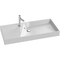 Раковина подвесная, гладкая нижняя поверхность 100x46 см  Jacob Delafon Rythmik EXN112-Z-00