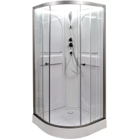 Душевая кабина 90x90x200 см Deto L609NLED прозрачное