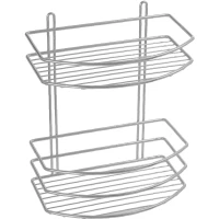 Полка для ванной Fixsen FX-720-2 25 см, двойная, хром