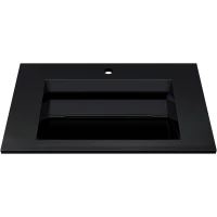 Раковина Uperwood Next Premium RNext70bg 70x45 см, накладная, черный глянец