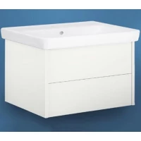 Тумба с раковиной белый глянец 80 см Gustavsberg Puristic GB71PUVU80DHWB