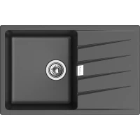 Кухонная мойка Rivelato Raum RM-78 antracite 78x50 см, антрацит