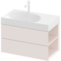 Тумба под раковину Ravak Lite X000001890 80 см R, подвесная, розовый матовый