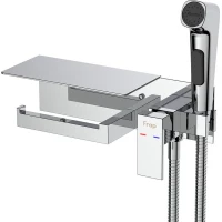 Гигиенический душ Frap F2076 со смесителем, хром 