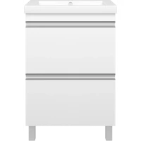 Тумба под раковину Misty Ингрид П-Инг-01060-012Я 56 см, напольная, белый глянец