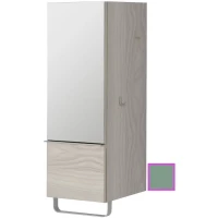 Полуколонна оливковый глянец с зеркальной дверцей шарниры слева Jacob Delafon Odeon Up EB893G-G95