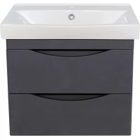 Тумба с раковиной серебро 60,5 см Bellezza Санриса 4630109180363 + 4690311076861