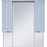 Изображение товара зеркальный шкаф misty терра п-тер02090-0501 90x100 см, с подсветкой, выключателем, серый матовый