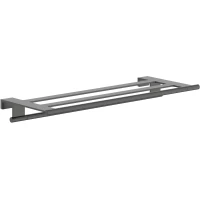 Полка для полотенец Hansgrohe AddStoris S 41781340 66,1 см, черный хром матовый