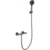 Термостат для душа Wonzon & Woghand Inn 5 WW-B2063-A-BGG с душевым гарнитуром, темный графит матовый