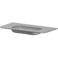 Раковина Armadi Art Voi Stonefinish Luna 786-100-SF-L без отв. 102x51 см, накладная, серый камень матовый