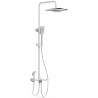 Душевая система Wonzon & Woghand WW-B3310-MW 270x200 мм, с термостатом, белый матовый