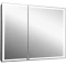 Зеркальный шкаф 100x80 см черный матовый Art&Max Techno AM-Tec-1000-800-2D-F-Nero - 1