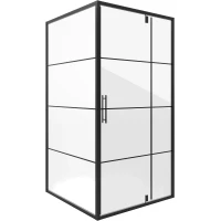 Душевой уголок 78,5x78,5 см Niagara NG-0280-08BLACK прозрачное