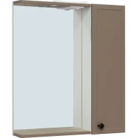 Зеркальный шкаф 65x75 см бежевый R Runo Римини 00-00001278