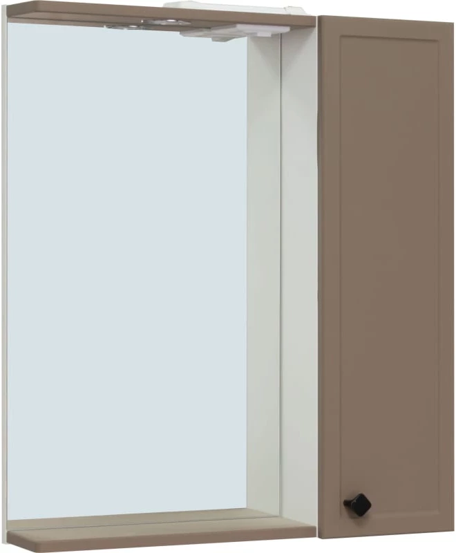 

Зеркальный шкаф 65x75 см бежевый R Runo Римини 00-00001278