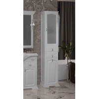 Пенал Opadiris Риспекто 00-00005839 напольный R, с бельевой корзиной, белый матовый