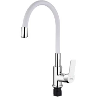Смеситель для кухни Esko CoraL CL 519 W с гибким изливом, хром/белый