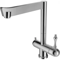 Смеситель для кухни Zorg SZR-1017-7B с подключением к фильтру, нержавеющая сталь