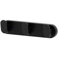 Планка с крючками Artwelle Schwarz 7735 для ванны, черный матовый