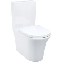 Унитаз-компакт IDDIS Stone STNRDSEi24 безободковый, с сиденьем микролифт, белый