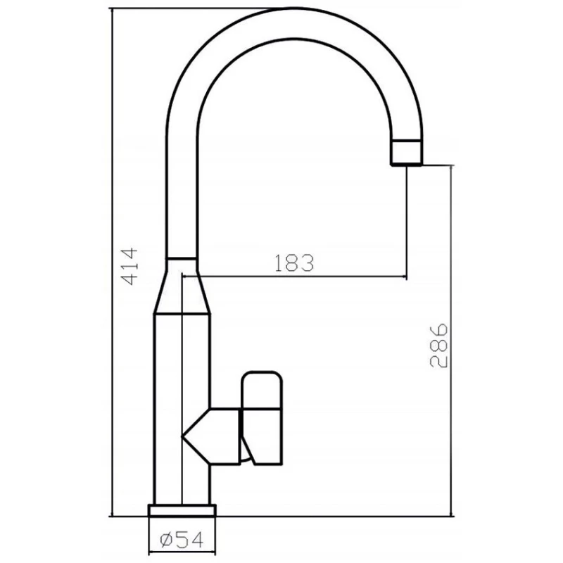 Смеситель для кухни Zorg Inox SZR-1091A