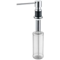 Дозатор 350 мл хром/черный металлик Paulmark Kraft D003-418