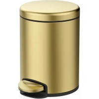 Мусорное ведро Raglo R360.106.03 6л, с педалью, золотой матовый