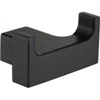 Крючок Grocenberg AC0018BL двойной, для ванны, черный матовый