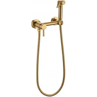 Гигиенический душ Grocenberg GB103N-GL со смесителем, золотой брашированный