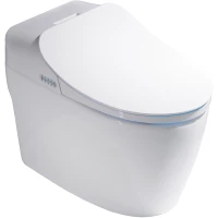 Электронный унитаз-биде напольный Timo ТЕ-721 торнадо, с сиденьем микролифт, белый